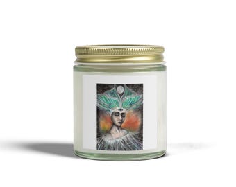 Wisdom Candle by Rachael Caringella / Tree Talker Art | Coconut Apricot Wax 4oz 9oz
