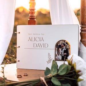 Wooden Guest book,Personalized Wedding Guest Book, Wedding Gift, Polaroid Instax Guest Book,Photobooth,Wedding Album ,Wedding Photo Album