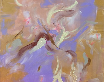 Violet Nurple - Art abstrait original
