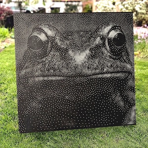 Frog Stipple Art Vector Image CNC Router Project File Download (svg, dxf & png files)