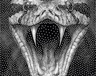 Python Schlange Stipple Art Vektorbild CNC-Fräser-Projektdatei-Download (svg-, dxf- und png-Dateien)
