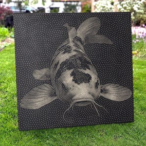 black lacquer box mop inlay koi fish Japanese Yin Yang Wooden with Hinged Lid Handmade Wedding Keepsake Boxes Decorative Wooden Storage Boxes Large Wood Memory Box for Crafts Jewelry Photo, Bridal Shower Gifts : Home Mother Of Pearl Inlay Koi