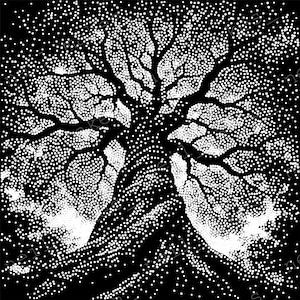 Tree of Life Stipple Art Vector Image CNC Router Project / Laser Engraving File Download (svg, dxf & png files)