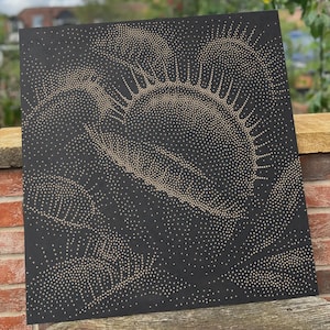 Venus Flytrap Stipple Art CNC-projektfil (svg, dxf, png)