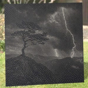 Lone Tree in Lightning Stipple Art CNC Project File (svg, dxf, png)
