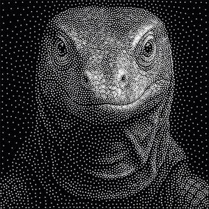 Monitor Lizard Stipple Art Vector Image CNC Router Project / Laser Engraving File Download (svg, dxf & png files)