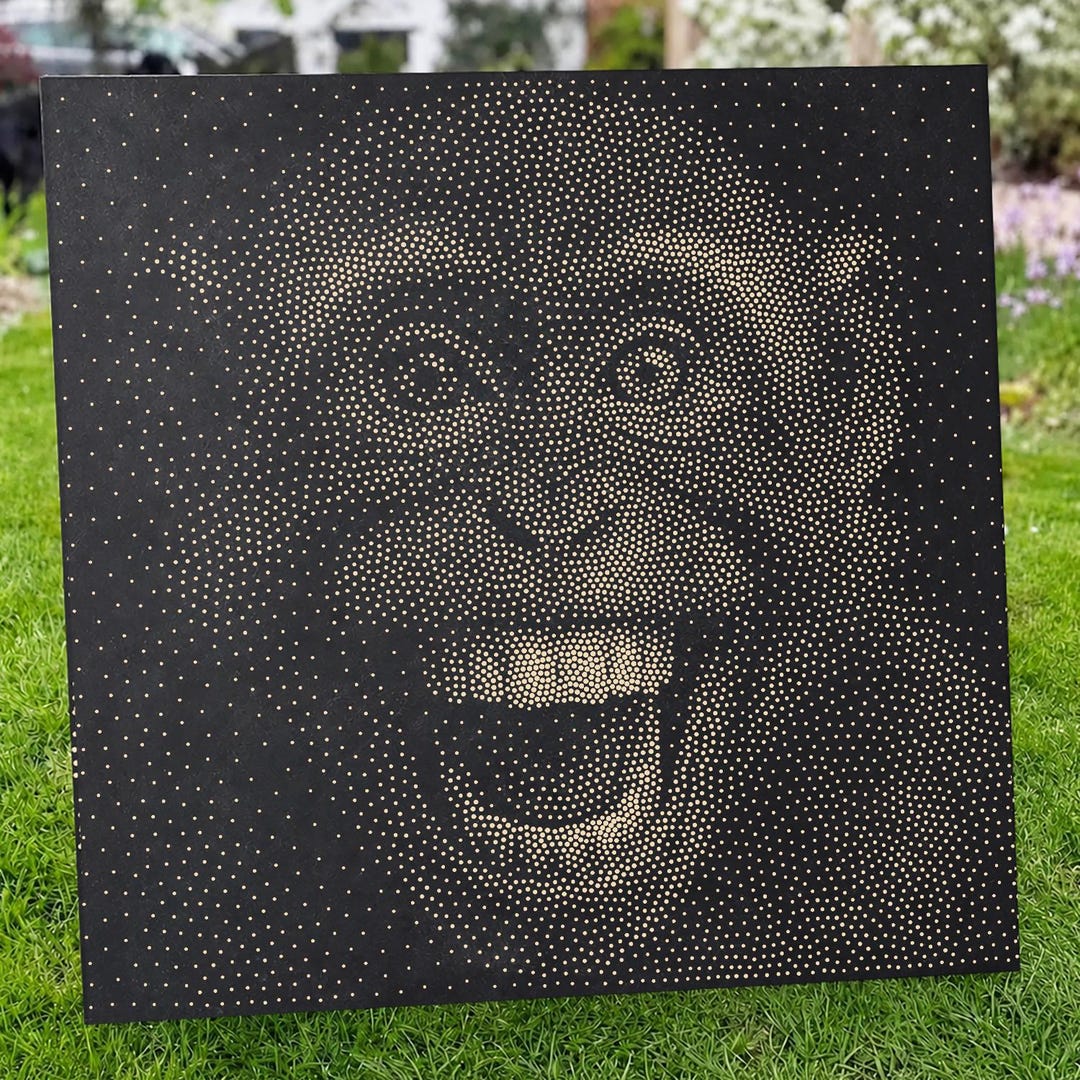 Monkey Stipple Art Vector Image CNC Router Project File Download