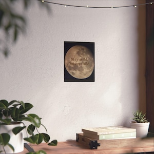 Moon Child Poster, Astronomy Wall Art, Fine Art Print, Celestial Home Decor, Lunar Phase Picture