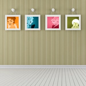 Golden Girls Inspired Art Choose individual prints or as a set image 3