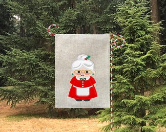 Mrs Claus Applikation Stickdatei