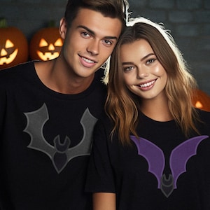 Minimal Vampire Applique Embroidery File Duo