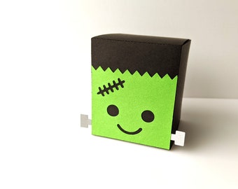 Frankenstein's Monster Halloween Gift Box SVG Design