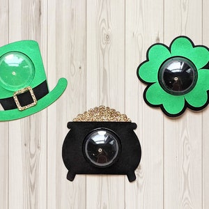 St Patrick&#39;s Day Candy Dome Holder SVG File Trio