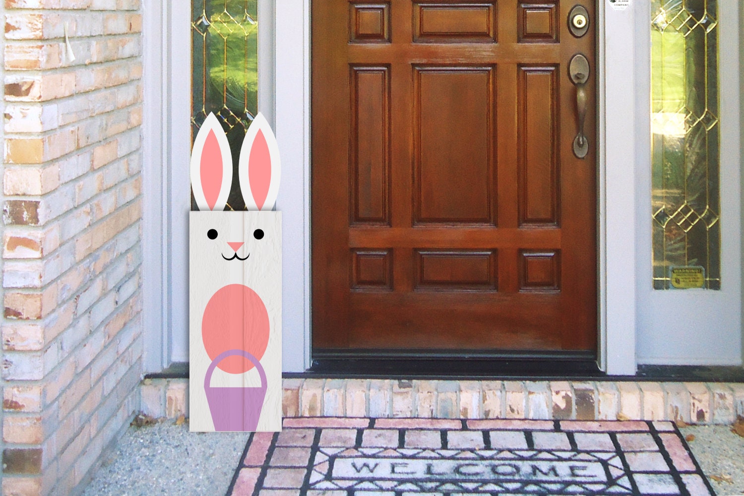 Easter Bunny Porch Sign SVG File - Etsy