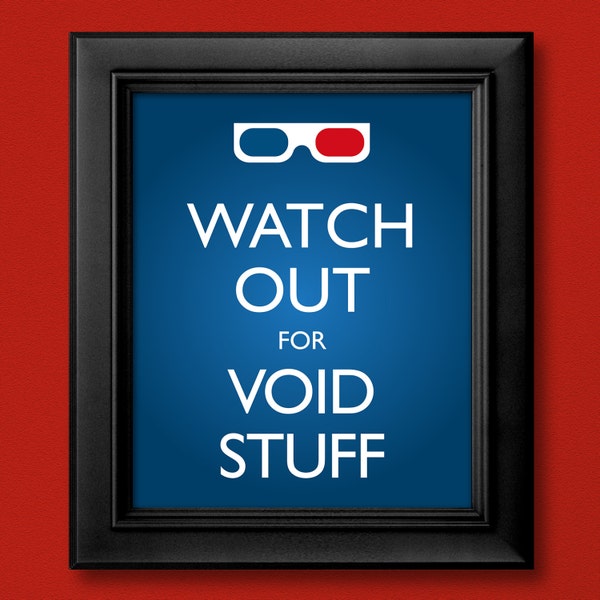 10th Doctor Inspired 3D Glasses Poster