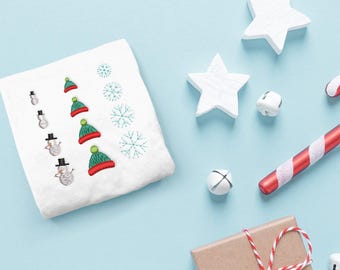 Winter Mikro Stickdatei Trio