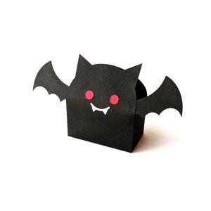 Pudełko na prezent Halloween Vampire Bat SVG Design