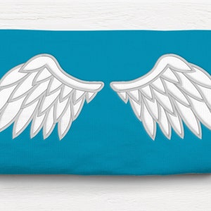 Angel or Demon Wings Applique Embroidery File