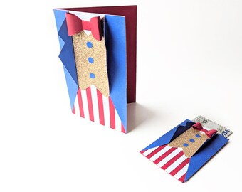 Uncle Sam Card and Gift Card Holder SVG File Duo