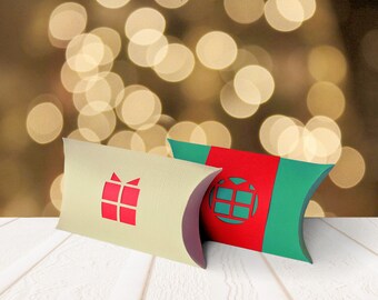 Diseño SVG de caja de regalo y almohada