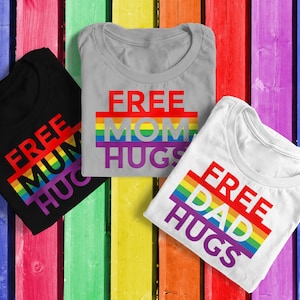 LGBT Hugs Trio SVG-bestand snijden sjabloon
