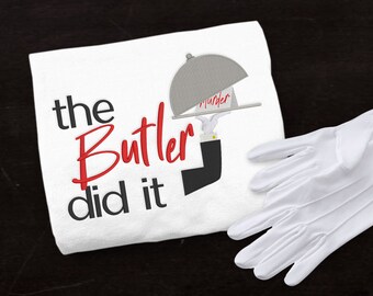 The Butler Did It Whodunit Embroidery File