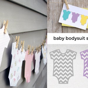 Ensemble de fichiers SVG pour le body pour bébé
