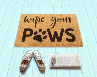 Wipe Your Paws Doormat SVG File