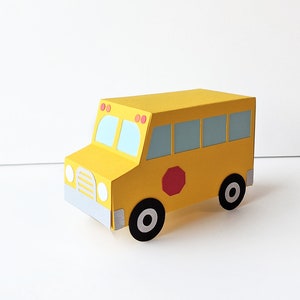 School Bus Gift Box SVG Design