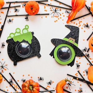 Halloween Witch Candy Dome Holder SVG File Duo