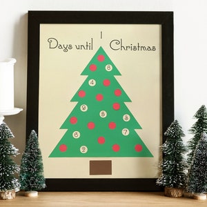 Christmas Tree Advent Calendar SVG & PNG Print Cut Combo Design