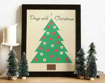 Christmas Tree Advent Calendar SVG & PNG Print Cut Combo Design