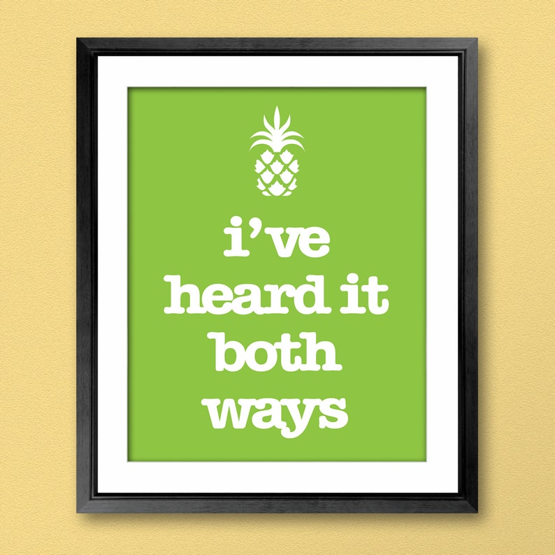 Custom Psych Inspired Pineapple Poster You Choose The E Image 0