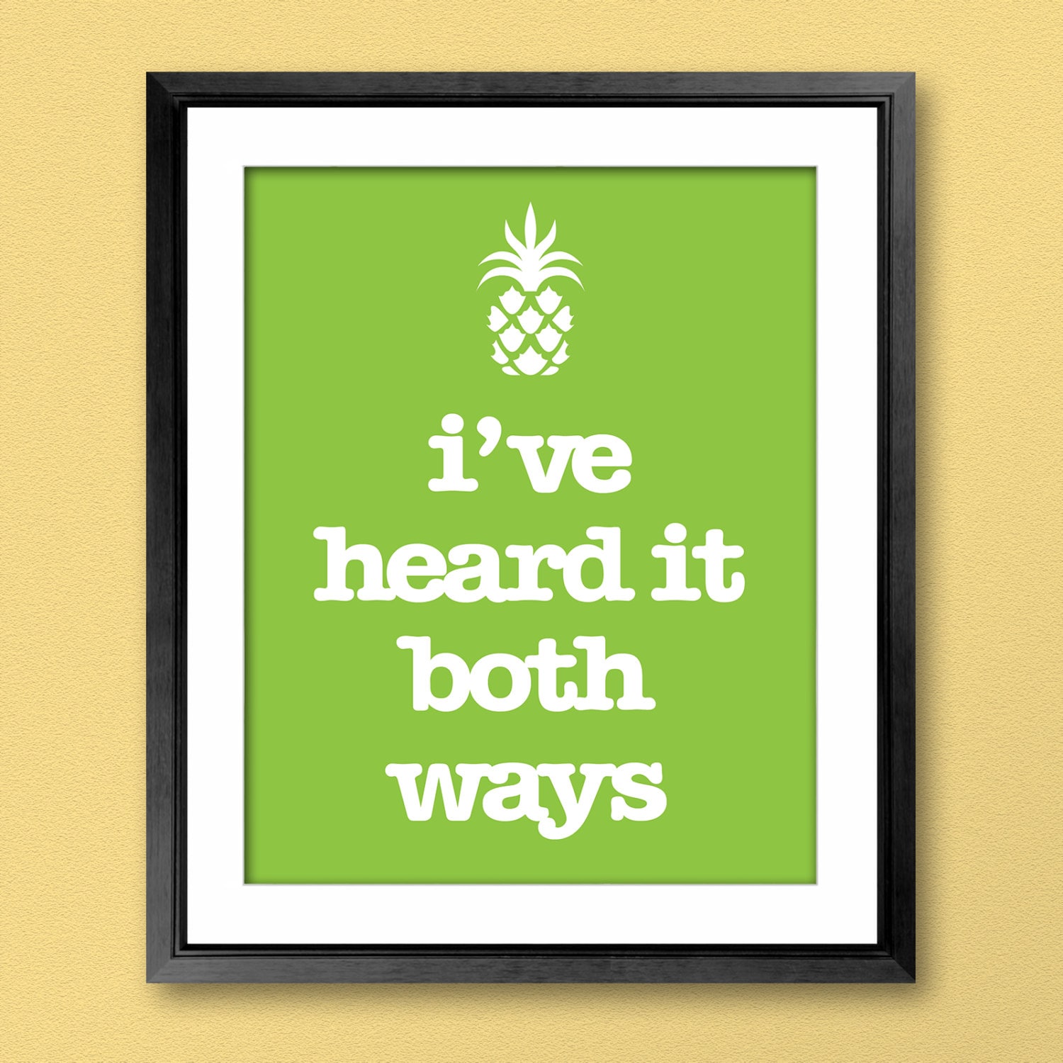 CUSTOM Psych Inspired Pineapple Poster - You Choose the