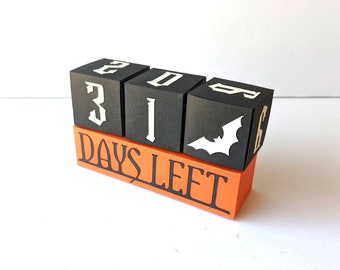 Halloween Countdown Advent Calendar Boxes SVG File