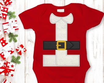 Weihnachtsmannanzug Applikation Stickdatei