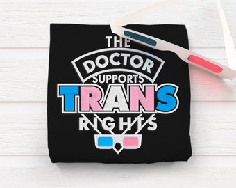 The Doctor Supports Trans Rights Embroidery File