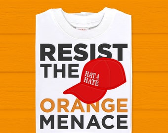 Resist the Orange Menace Anti-Trump Applique Embroidery File