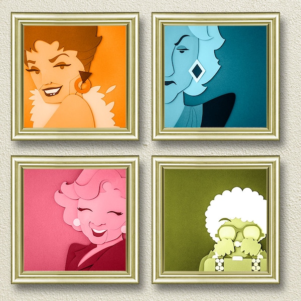 Golden Girls Inspired Art - Choose individual prints or as a set