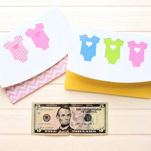 Baby Bodysuit Money Holder Card SVG Fichier