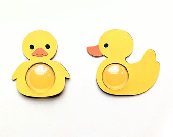 Rubber Duck Candy Dome Holder SVG File Duo