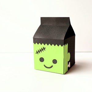 Frankenstein's Monster Milk Carton Box SVG Design