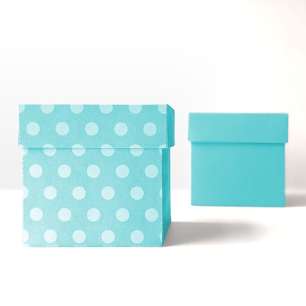 Cube Box With Short Lid SVG Design