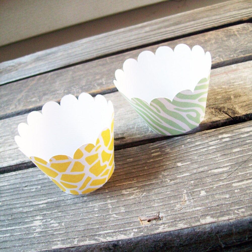 Cupcake Wrapper SVG Cutting File PLAIN and SCALLOP Etsy