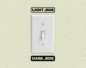 Light Dark Side Light Switch Cover SVG File