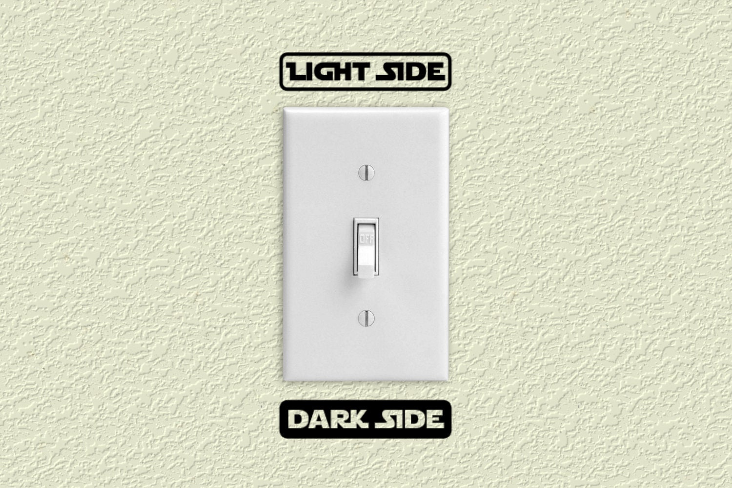 Light Dark Side Light Switch Cover SVG File Etsy