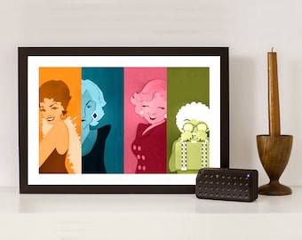 Golden Girls Inspired Pop Art Print