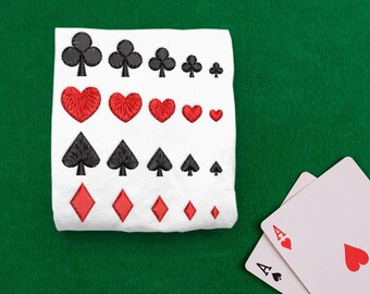 Spielkartenanzüge Micro Stickdatei Set