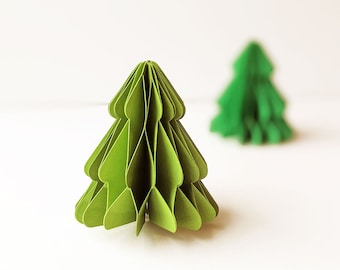 Archivo SVG de árbol de Navidad en forma de panal 3D