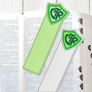 CTR Shield Bookmark ITH Applique Embroidery File